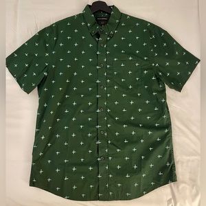 Banana Republic Slim Fit Short-Sleeve Button Down Shirt 100% Cotton